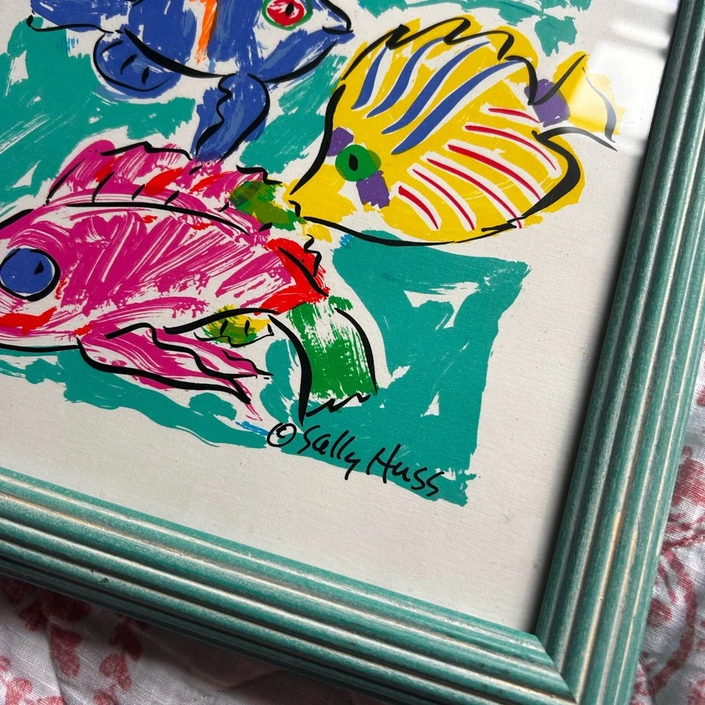 Vibrant Fish Art Print by Sally Huss